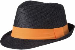Myrtle Beach Pălărie de vară MB6564 - Neagră / oranj | L/XL (MB6564-1700302)