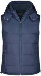 Daiber Vestă de iarnă pentru damă cu glugă JN1005 - Albastru închis | XL (JN1005-122723)