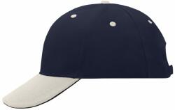 Daiber Șapcă promoțională cu 6 panele tip sandwich MB024 - Albastru închis / bej / albastru închis | uni (MB024-26211)