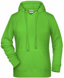Daiber Hanorac de damă cu glugă din bumbac bio 8023 - Limo verde | XL (8023-1780505)