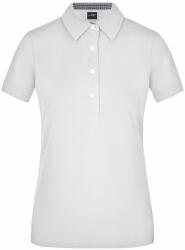 James & Nicholson Tricou polo elegant pentru femei JN969 - Albă / albastru închis / albă | M (1-JN969-1714290)