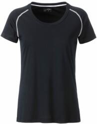 Daiber Tricou funcțional de damă JN495 - Neagră / albă | XS (JN495-1752073)
