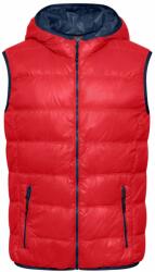 Daiber Vestă puf de bărbați ușoară JN1062 - Roșie / albastru închis | M (JN1062-1701389)