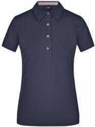 Daiber Tricou polo elegant pentru femei JN969 - Albastru închis / roșie / albastru închis / albă | S (JN969-1723946)