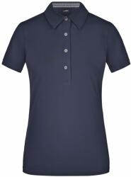 James & Nicholson Tricou polo elegant pentru femei JN969 - Albastru închis / albastru închis / albă | M (1-JN969-1714281)