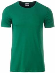 Daiber Tricou clasic pentru bărbați din bumbac organic 8008 - Verde irlandeză | S (8008-1755195)