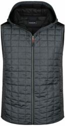 Daiber Vestă matlasată de bărbați JN768 - Gri prespălat / antracit prespălat | XL (JN768-1781647)