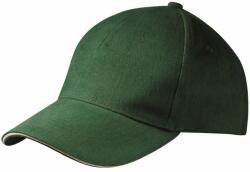 Daiber Șapcă cu 5 panele MB035 - Închisă verde / natural (MB035-3155)