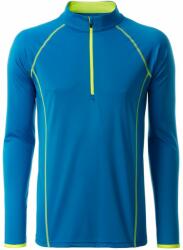 Daiber Tricou funcțional pentru bărbați cu mânecă lungă JN498 - Albastru deschis / galben deschis | 2XL (JN498-1752324)