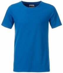 Daiber Tricou clasic pentru băieți din bumbac organic 8008B - Cobalt | 2XL (8008B-1755012)