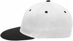 Daiber Șapcă două culori Flatpeak MB6581 - Albă / neagră | uni (MB6581-1713320)