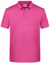 Daiber Tricou polo pentru bărbați din bumbac organic 8010 - Roz | 3XL (8010-1773380)