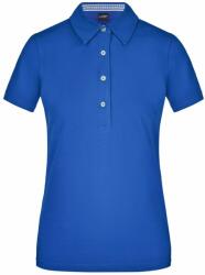 James & Nicholson (Daiber) Tricou polo elegant pentru femei JN969 - Albastru regal / albastru regal / albă | XL (1-JN969-1714308)