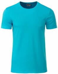 Daiber Tricou clasic pentru bărbați din bumbac organic 8008 - Turcoaz | 2XL (8008-1755309)