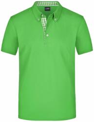 Daiber Tricou polo elegant pentru bărbați JN964 - Limo verde / limo verde / albă | 3XL (JN964-1700708)