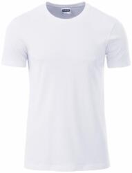 Daiber Tricou clasic pentru bărbați din bumbac organic 8008 - Albă | M (8008-1755311)