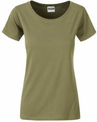 Daiber Tricou clasic de damă din bumbac organic 8007 - Khaki | XS (8007-1754760)