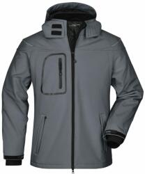 James & Nicholson (Daiber) Jachetă pentru bărbați de iarnă softshell JN1000 - Gri închis | XXXL (1-JN1000-1696102)