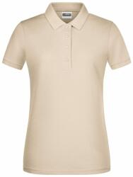 Daiber Tricou polo pentru femei din bumbac organic 8009 - Stone | XL (8009-1755418)