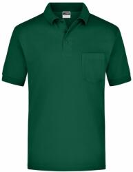 Daiber Tricou pentru bărbați polo cu buzunar JN026 - Închisă verde | L (JN026-51647)