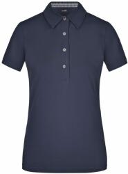 Daiber Tricou polo elegant pentru femei JN969 - Albastru închis / albastru închis / albă | S (JN969-1714280)