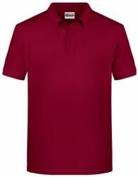 Daiber Tricou polo pentru bărbați din bumbac organic 8010 - Vin | XL (8010-1755548)