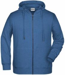 Daiber Hanorac pentru bărbați cu fermoar din bumbac bio 8026 - Deschisă de blugi prespălată | 3XL (8026-1780941)