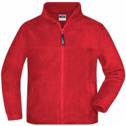 James & Nicholson Hanorac fleece pentru copii JN044k - Roșie | M (1-JN044K-63001)