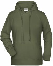 Daiber Hanorac de damă cu glugă din bumbac bio 8023 - Măslin | 2XL (8023-1780518)