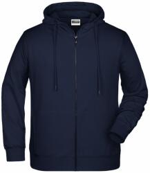 Daiber Hanorac pentru bărbați cu fermoar din bumbac bio 8026 - Albastru închis | 3XL (8026-1780953)