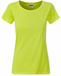 Daiber Tricou clasic de damă din bumbac organic 8007 - Galben verzui | L (8007-1754693)