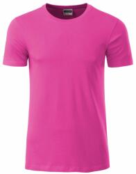 Daiber Tricou clasic pentru bărbați din bumbac organic 8008 - Roz | S (8008-1755260)