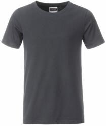 Daiber Tricou clasic pentru băieți din bumbac organic 8008B - Grafit | 2XL (8008B-1755036)