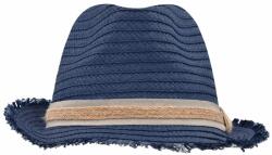Daiber Pălărie de vară din paie MB6703 - De blugi / nisip | S/M (MB6703-1767815)