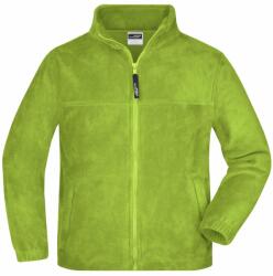 James & Nicholson Hanorac fleece pentru copii JN044k - Limo verde | XL (1-JN044K-101583)