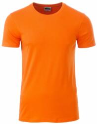 Daiber Tricou clasic pentru bărbați din bumbac organic 8008 - Oranj | XL (8008-1755248)