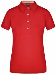 Daiber Tricou polo elegant pentru femei JN969 - Roșie / roșie / albă | 2XL (JN969-1714279)