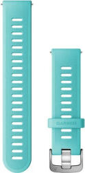 Garmin Curea Garmin Quick Release 20 mm, silicon, albastru azuriu, cataramă argintie (Venu, Venu Sq, Venu 2 plus)