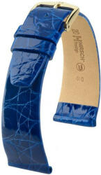 Hirsch Curea albastră din piele Hirsch Prestige M 02208185-1 (Piele de crocodil) Hirsch Selection 12 mm