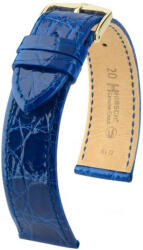 Hirsch Curea albastră din piele Hirsch Genuine Croco M 01808185-1 (Piele de crocodil) Hirsch Selection 13 mm