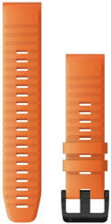 Garmin Curea Garmin QuickFit 22mm, silicon, portocaliu, cataramă neagră (Fenix 7/6/5, Epix 2 aj. )