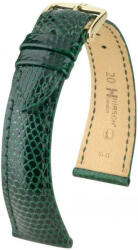 Hirsch Curea verde din piele Hirsch London L 04266040-1 (Piele de șopârlă) Hirsch Selection 21 mm