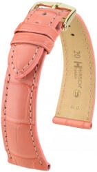 Hirsch Curea roz din piele Hirsch London L 04307025-1 (Piele de aligator) Hirsch Selection 22 mm (spona 20mm)