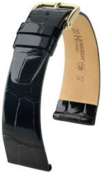 Hirsch Curea neagră din piele Hirsch Prestige M 02207150-1 (Piele de aligator) Hirsch Selection 14 mm (spona 10mm)