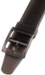 Swatch Curea de damă din plastic fumuriu mat pentru ceasul SWATCH-BLACK-MATT 18 mm
