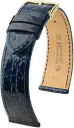 Hirsch Curea albastru închis din piele Hirsch Genuine Croco L 18920880-1 (Piele de crocodil) Hirsch selection 20 mm
