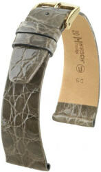 Hirsch Curea gri din piele Hirsch Prestige M 02308130-1 (Piele de crocodil) Hirsch Selection 14 mm (spona 12mm)