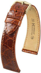 Hirsch Curea maro din piele Hirsch Genuine Croco M 01808170-1 (Piele de crocodil) 13 mm