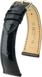 Hirsch Curea neagră din piele Hirsch London L 04307050-1 (Piele de aligator) Hirsch Selection 18 mm