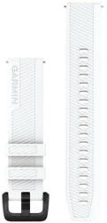 Garmin Curea Quick Releasede 20 mm, albă, cataramă oțel inoxidabil neagră (Venu, Venu Sq, Venu 2 plus etc. )
